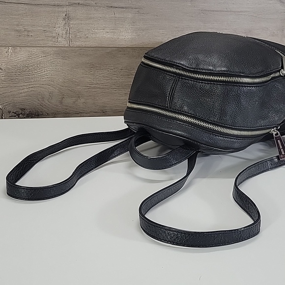 MICHAEL KORS Black Pebble Leather Backpack - Picture 5 of 16